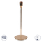 GloboStar® ISABELLA 35104 Κηροπήγιο Μεταλλικό Χάλκινο Φ10 x Υ28.5cm