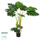 GloboStar® Artificial Garden MONSTERA PLANT 20004 - Τεχνητό Διακοσμητικό Φυτό Μονστέρα Υ140cm