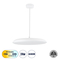 GLOBOSTAR® BARON 61255 Μοντέρνο Κρεμαστό Φωτιστικό Οροφής LED 24W 2880lm 120° AC 220-240V IP20 Ρυθμιζόμενο Λευκό CCT με On/Off 2700K/4500K/6000K - Lumileds SMD Chip - Λευκό Ματ - Μ40 x Π40 x Υ10cm - 3 Χρόνια Εγγύηση