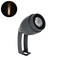 GLOBOSTAR® TREEGAL 90460 Φωτιστικό Σποτ για Φυτά - Δέντρα με Βάση Μπετού & Κορμού LED 3W 315lm 15° DC 24V Αδιάβροχο IP67 Ultra Θερμό Λευκό 2200K Dimmable - Bridgelux SMD Chip - Γκρι Ανθρακί - Μ5 x Π5 x Υ14.7cm - 3 Χρόνια Εγγύηση