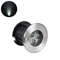 GLOBOSTAR® UNDERWATER-HUNI 90415 Υποβρύχιο Χωνευτό Σποτ για Σιντριβάνια/Πισίνες LED 3W 300lm 30° DC 24V Αδιάβροχο IP68 Ψυχρό Λευκό 6000K Dimmable - Ανοξείδωτο Ατσάλι 304 - Φ10 x Υ7.5cm - Q9.5 - 3 Χρόνια Εγγύηση