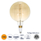 GLOBOSTAR® BULETTE 99029 Λάμπα E27 G300 LED 10W 800lm 360° AC 220-240V IP20 Ultra Θερμό Λευκό 2200K Dimmable - Long Filament Chip - Μελί - Μ30 x Π30 x Υ49cm - 3 Χρόνια Εγγύηση