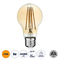 GLOBOSTAR® GLOBE 99037 Λάμπα E27 A60 LED 8W 720lm 360° AC 220-240V IP20 Ultra Θερμό Λευκό 2200K Dimmable - Long Filament Chip - Μελί - Μ6 x Π6 x Υ10.5cm - 3 Χρόνια Εγγύηση
