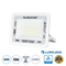 GLOBOSTAR® ATLAS 61419 Προβολέας LED 50W 6250lm 120° AC 220-240V Αδιάβροχο IP67 Ψυχρό Λευκό 6000K - Lumileds SMD Chip - TÜV Rheinland Certified - Λευκό Ματ - Μ21 x Π3.5 x Υ16cm - 5 Χρόνια Εγγύηση