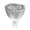 GLOBOSTAR® TRIBOO 76020 Σποτ GU5.3 MR16 LED 3W 300lm 30° DC 12V IP20 Ψυχρό Λευκό 6000K - Μ5 x Π5 x Υ5.2cm - 3 Χρόνια Εγγύηση