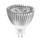 GLOBOSTAR® TRIBOO 76022 Σποτ GU5.3 MR16 LED 3W 260lm 30° DC 12V IP20 Θερμό Λευκό 2700K - Μ5 x Π5 x Υ5.2cm - 3 Χρόνια Εγγύηση