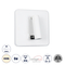 GLOBOSTAR® LADY-S 60943 Μοντέρνο Φωτιστικό Τοίχου - Απλίκα Ξενοδοχείου Reading Light με Φορτιστή USB 3A LED 6W 600lm 36° & 360° AC 220-240V IP20 Φυσικό Λευκό 4500K - Bridgelux COB Chip & TÜV SÜD Driver - Λευκό Ματ - Μ15 x Π15 x Υ7cm - 3 Χρόνια Εγγύηση