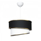 GLOBOSTAR® CYCLOP 204-0103 Μοντέρνο Κρεμαστό Φωτιστικό Οροφής με Ντουί 1 x E27 AC 220-240V IP20 - Μαύρο & Λευκό - Μ30 x Π30 x Υ24cm