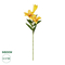 GloboStar® Artificial Garden YELLOW LILY BRANCH 21311 Τεχνητό Διακοσμητικό Κλαδί Κίτρινο Κρίνο Y72cm