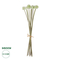GloboStar® Artificial Garden WHITE DANDELION BOUQET 21358 Τεχνητό Διακοσμητικό Ταραξάκο Μπουκέτο Y54cm