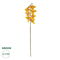 GloboStar® Artificial Garden YELLOW RED ORCHID BRANCH 21410 Τεχνητό Διακοσμητικό Κλαδί Κίτρινη Ορχιδέα Y70cm