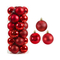 Σετ Χριστουγεννιάτικες μπάλες - 10cm - 20pcs - 326017 - Red