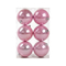 Σετ Χριστουγεννιάτικες μπάλες - 10cm - 6pcs - 326000 - Pink