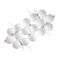Σετ Χριστουγεννιάτικες μπάλες - 8cm - 12pcs - 326055 - White