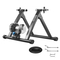VEVOR Bike Trainer, Τροχοί 660,4-736,6 mm & 700C, Πτυσσόμενη βάση υγρού ποδηλάτου για άσκηση σε εσωτερικό χώρο με σουβλάκι γρήγορης απελευθέρωσης & μπλοκ ανύψωσης μπροστινού τροχού, Κατάλληλο για ποδήλατα δρόμου, Μαύρο
