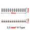 Κλέμμες Σειρά 12 Θέσεων 2,5mm² H Type
