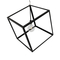 GLOBOSTAR® CUBE 999-0215 Μοντέρνο Κρεμαστό Φωτιστικό Οροφής με Ντουί 1 x E27 AC 220-240V IP20 - Μαύρο - Μ70 x Π70 x Υ87cm