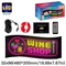 GLOBOSTAR® MATRIX GLB-106-0009 Εύκαμπτη Κυλιόμενη Ψηφιακή Επιγραφή 48x20cm P4.5 96x32 Pixel LED 10W AC 220-240V Αδιάβροχο IP65 Πολύχρωμο RGB - Bluetooth Control μέσω iPIXEL APP - Μ48 x Π0.24x Υ20cm - 2 Χρόνια Εγγύηση