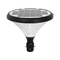 GLOBOSTAR® SQUARE 90503 Φωτιστικό Κεφαλής Post Top Πλατείας/Πάρκου/Κήπου LED 40W 1600lm 120° DC 5V με Ενσωματωμένο Φωτοβολταϊκό Panel 5V 25W & Επαναφορτιζόμενη Μπαταρία Li-ion 3.2V 30000mAh με Αισθητήρα Κίνησης-Ημέρας-Νύχτας Αδιάβροχο IP65 Θερμό Λευκό 2700K - Sanan SMD Chip - Γκρι Ανθρακί Ματ - Μ54 x Π54 x Υ48.5cm - 2 Χρόνια Εγγύηση