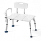 Πάγκος μεταφοράς μπανιέρας VEVOR για μπανιέρα, βαρέως τύπου καρέκλα ντους με δυνατότητα μεταφοράς βάρους 180 kg με μπράτσο και πλάτη, ρυθμιζόμενο ύψος πάγκος ντους μπάνιου για ενήλικες, ηλικιωμένους, ηλικιωμένους και άτομα με αναπηρία
