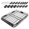Καλάθι Αποσκευών VEVOR Roof Rack, 1168 x 914 x 102 mm, Βαρέως Τύπου Καλάθι Μεταφοράς Οροφής με Πτυσσόμενο Σχεδιασμό, Χωρητικότητα 90,72 kg, Βάση Αποσκευών Αυτοκινήτου με Εύκολη Εγκατάσταση σε Όλες τις Καιρικές Συνθήκες, Universal για Φορτηγό SUV