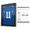 Βιτρίνα βιτρίνας VEVOR Jersey Frame, 90 x 70 x 4 cm, Ξύλινο κουτί σκιών για αθλητική φανέλα με κλειδαριά και προστασία UV 98%, για μπλούζα μπέιζμπολ, μπάσκετ, ποδοσφαίρου, χόκεϊ, αθλητική και στολή