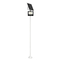 GLOBOSTAR® HELIOS-280 GLB-000-0004 Μεταλλικός Γαλβανισμένος Στύλος Φωτισμού για Φωτοβολταϊκό Προβολέα Εξωτερικού Χώρου - RAL 9016 Λευκό Ματ - Μ35 × Π25 × Υ280cm
