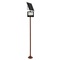 GLOBOSTAR® HELIOS-280 GLB-000-0005 Μεταλλικός Γαλβανισμένος Στύλος Φωτισμού για Φωτοβολταϊκό Προβολέα Εξωτερικού Χώρου - RAL 8004 Corten Καφε Ματ - Μ35 × Π25 × Υ280cm