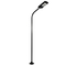 GLOBOSTAR® URBANO-280 GLB-000-0008 Μεταλλικός Γαλβανισμένος Στύλος Φωτισμού για Φωτοβολταϊκό Φωτιστικό Δρόμου Εξωτερικού Χώρου - RAL 9005 Μαύρο Ματ - Μ84 x Π25 x Υ280cm