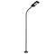 GLOBOSTAR® URBANO-280 GLB-000-0009 Μεταλλικός Γαλβανισμένος Στύλος Φωτισμού για Φωτοβολταϊκό Φωτιστικό Δρόμου Εξωτερικού Χώρου - RAL 7016 Γκρι Ανθρακί - Μ84 x Π25 x Υ280cm