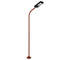 GLOBOSTAR® URBANO-280 GLB-000-0011 Μεταλλικός Γαλβανισμένος Στύλος Φωτισμού για Φωτοβολταϊκό Φωτιστικό Δρόμου Εξωτερικού Χώρου - RAL 8004 Corten Καφε Ματ - Μ84 x Π25 x Υ280cm