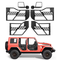 Πόρτες VEVOR Jeep Tube, 4θυρες, συμβατές με Jeep Wrangler JK JKU Unlimited 2007-2018, Χαλύβδινες μπροστινές και πίσω σωληνωτές ημιθυρίδες Off Road με πιστοποιημένους πλευρικούς καθρέφτες DOT, τσάντα αποθήκευσης και λαστιχένια μαξιλαράκια.