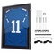 Βιτρίνα βιτρίνας VEVOR Jersey Frame, 92,5 x 71,8 x 4 cm, Ξύλινο κουτί σκιών για αθλητική φανέλα με προστασία 98% UV από την υπεριώδη ακτινοβολία, με μαγνητική κλειδαριά για μπλούζα μπέιζμπολ, μπάσκετ, ποδοσφαίρου, χόκεϊ, στολή