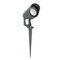 GLOBOSTAR® TREKO GLB-103-0026 Φωτιστικό Σποτ για Φυτά - Δέντρα με Βάση Κήπου / Καρφωτό LED 3W 270lm 5° DC 24V Αδιάβροχο IP65 Θερμό Λευκό 2700K - Sanan SMD Chip - Γκρι Ανθρακί Ματ - Μ5 x Π5 x Υ12cm - 3 Χρόνια Εγγύηση