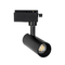 GLOBOSTAR® LUGANO 60804 Μονοφασικό Σποτ Ράγας LED 10W 1250lm 36° AC 220-240V IP20 Φυσικό Λευκό 4500K - Bridgelux COB Chip & TÜV SÜD Driver - Eurotrack 1PH - Μαύρο Ματ - Μ8.5 x Π5 x Υ18cm - 5 Χρόνια Εγγύηση