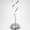 VenCore Duvalis Silver 2792-20015 - Μοντέρνο Επιτραπέζιο Φωτιστικό LED 12W Ασημί Αλουμίνιο με Ρυθμιζόμενο CCT Λευκό - Ημέρας - Θερμό - Χειρισμός CCT μέσω Controller με Καλώδιο - Φ17 x Υ45cm