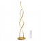 VenCore Helix Gold 6091-20025 - Μοντέρνο Επιδαπέδιο Φωτιστικό LED 20W Χρυσό Αλουμίνιο - Ρυθμιζόμενο CCT Λευκό - Ημέρας - Θερμό & Χειριστήριο - Φ25 x Υ105cm