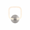 VenCore Seren Silver 6093-20063 - Μοντέρνο Επιτοίχιο Φωτιστικό Απλίκα LED 12W Ασημί Αλουμίνιο με Ρυθμιζόμενο CCT Λευκό - Ημέρας - Θερμό - Χειρισμός CCT μέσω Διακόπτη On-Off