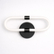 VenCore Circa Black 6093-20065 - Μοντέρνο Επιτοίχιο Φωτιστικό Απλίκα LED 12W Μαύρο Αλουμίνιο με Ρυθμιζόμενο CCT Λευκό - Ημέρας - Θερμό - Χειρισμός CCT μέσω Διακόπτη On-Off