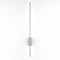 VenCore Lineon Silver 6093-20116 - Μοντέρνο Επιτοίχιο Φωτιστικό Απλίκα LED 60CM 12W Ασημί Αλουμίνιο με Ρυθμιζόμενο CCT Λευκό - Ημέρας - Θερμό - Χειρισμός CCT μέσω Διακόπτη On-Off