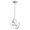 VenCore Loop Silver 6089-20008 - Μοντέρνο Κρεμαστό Φωτιστικό Οροφής LED 18W Ασημί Αλουμίνιο με Ρυθμιζόμενο CCT Λευκό - Ημέρας - Θερμό - Χειρισμός CCT μέσω Διακόπτη On-Off - Φ25 x Υ32cm