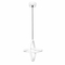 VenCore Axis White 6089-20027 - Μοντέρνο Κρεμαστό Φωτιστικό Οροφής LED 22W Λευκό Αλουμίνιο με Ρυθμιζόμενο CCT Λευκό - Ημέρας - Θερμό - Χειρισμός CCT μέσω Διακόπτη On-Off - Φ22 x Υ24cm