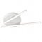 VenCore Crossline White 7741-20014 - Μοντέρνο Φωτιστικό Οροφής Πλαφονιέρα LED 32W Λευκό Αλουμίνιο με Ρυθμιζόμενο CCT Λευκό - Ημέρας - Θερμό - Χειρισμός CCT μέσω Διακόπτη On-Off - Φ50 x Υ6cm