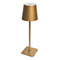 VenCore 2792-10010 - LED Table Light Rechargeable CCT Gold Brush - Διακοσμητικό Φωτιστικό LED Χρυσό Βούρτσας Μεταλλικό Πορτατίφ Επαναφορτιζόμενο USB - Touch ON-OFF-Change Color - Μπαταρία 1800mAh - Ψυχρο - Ημέρας - Θερμό CCT - Φ11 x Υ36cm