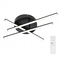 VenCore AxisX Black 7741-20017 - Μοντέρνο Φωτιστικό Οροφής Πλαφονιέρα LED 45W Μαύρο Αλουμίνιο με Ρυθμιζόμενο CCT Λευκό - Ημέρας - Θερμό & Χειριστήριο - Φ50 x Υ10cm