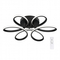 VenCore Lumeo Black 7741-20021 - Μοντέρνο Φωτιστικό Οροφής Πλαφονιέρα LED 60W Μαύρο Αλουμίνιο με Ρυθμιζόμενο CCT Λευκό - Ημέρας - Θερμό & Χειριστήριο - Φ60 x Υ12cm