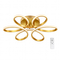 VenCore Lumeo Gold 7741-20024 - Μοντέρνο Φωτιστικό Οροφής Πλαφονιέρα LED 60W Χρυσό Αλουμίνιο με Ρυθμιζόμενο CCT Λευκό - Ημέρας - Θερμό & Χειριστήριο - Φ60 x Υ12cm