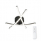 VenCore Zenith Black 7741-20034 - Μοντέρνο Φωτιστικό Οροφής Πλαφονιέρα LED 45W Μαύρο Αλουμίνιο με Ρυθμιζόμενο CCT Λευκό - Ημέρας - Θερμό & Χειριστήριο - Φ48 x Υ10cm