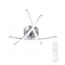 VenCore Zenith Silver 7741-20035 - Μοντέρνο Φωτιστικό Οροφής Πλαφονιέρα LED 45W Ασημί Αλουμίνιο με Ρυθμιζόμενο CCT Λευκό - Ημέρας - Θερμό & Χειριστήριο - Φ48 x Υ10cm