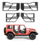 Πόρτες VEVOR Jeep Tube, 4θυρες, συμβατές με Jeep Wrangler JK JKU Unlimited 2007-2018, Χαλύβδινες μπροστινές και πίσω σωληνωτές μισές πόρτες Off Road με τσάντα αποθήκευσης, λαστιχένια μαξιλαράκια, μεντεσέδες βαρέως τύπου και μάνδαλο OE